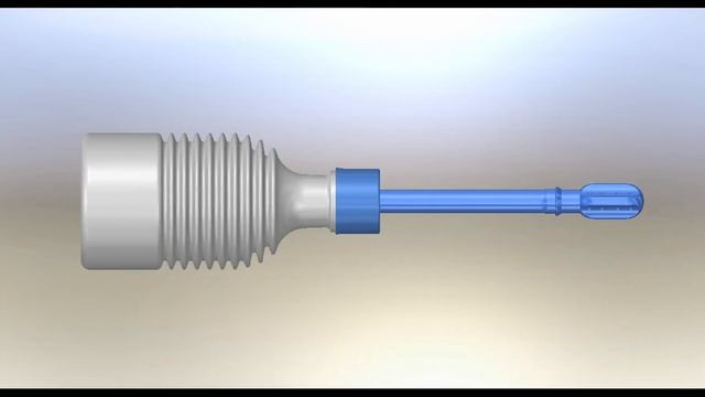 Bottle Motion and Flow Simulation in SolidWorks смотреть онлайн