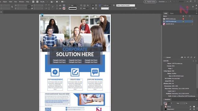 Adobe InDesign Bangla Tutorial 2020 | Graphics Object | Link & Image Edit | Part-2 смотреть онлайн
