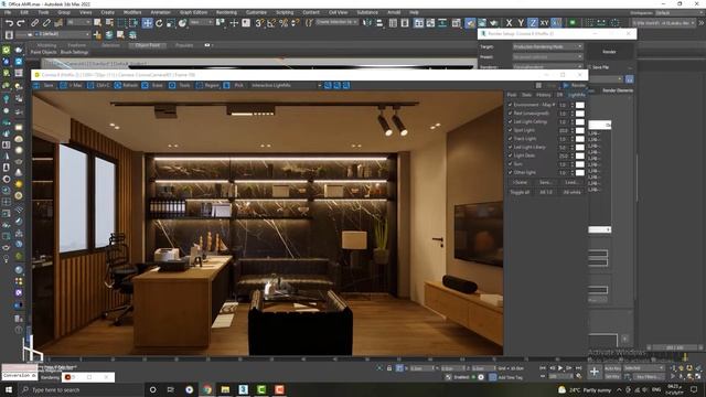 How To Do Interior office room Lighting with Corona Renderer for 3DS MAX 2022 lightmix & Free Scene смотреть онлайн