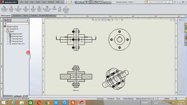 Drafting of an assembly | Solidworks смотреть онлайн