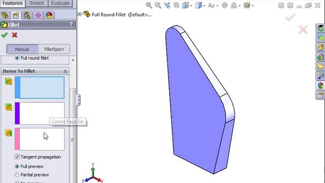 SolidWorks Part Modeling 03 Advanced Fillets 06 Full Round Fillets смотреть онлайн