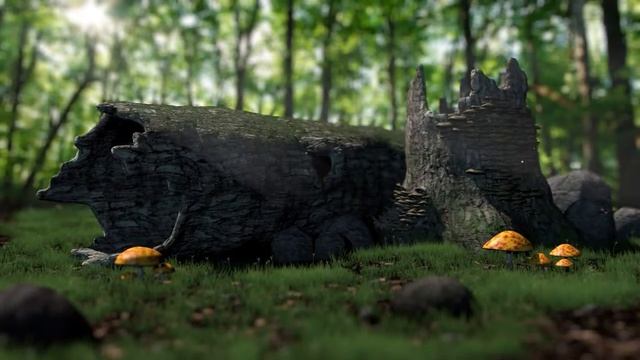 Forest scene - Blender смотреть онлайн