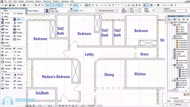 ARCHICAD DOORS & DOORS SETTINGS смотреть онлайн