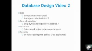 2- Veritabanı nedir? - Database Design | Concept