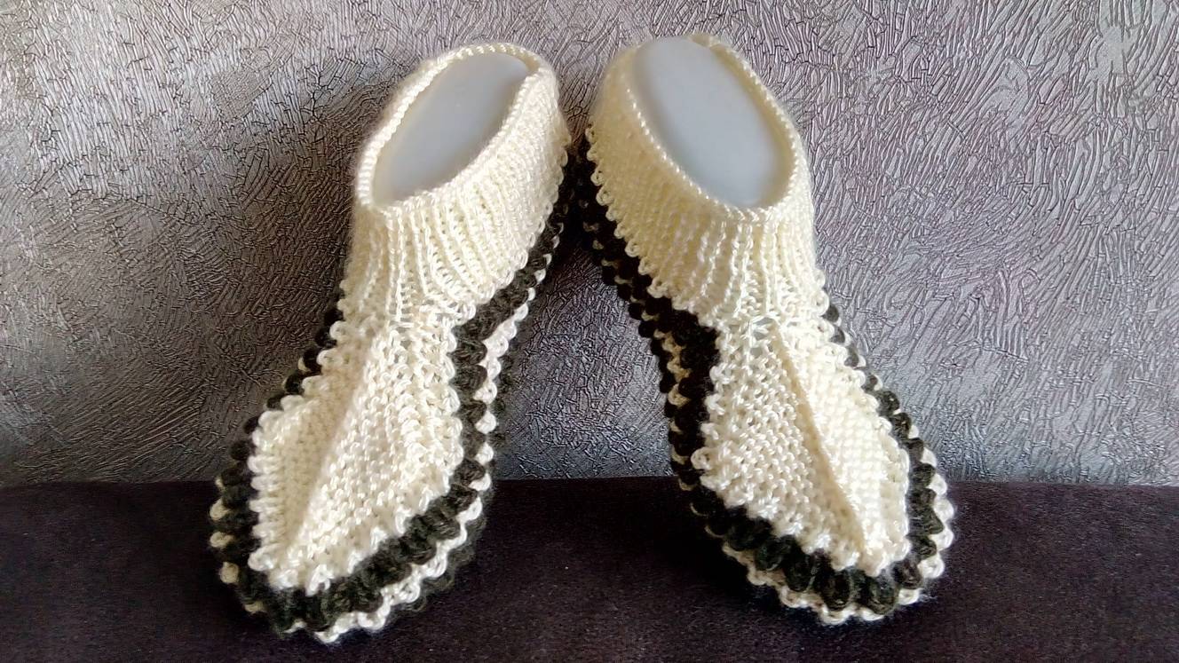 Вязанные спицами следки смотреть онлайн