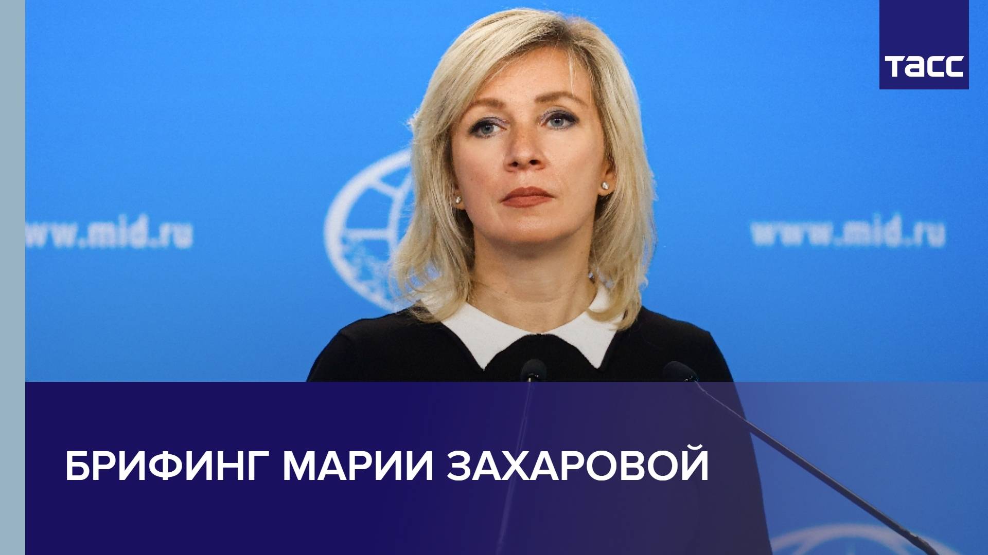 Брифинг Марии Захаровой