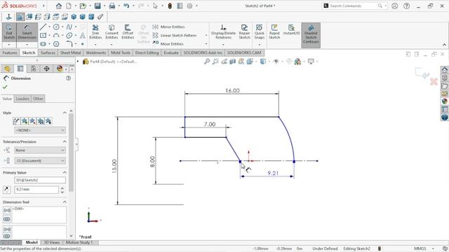 Sketch manual vice part7 | Knob | Solidworks tutorial смотреть онлайн