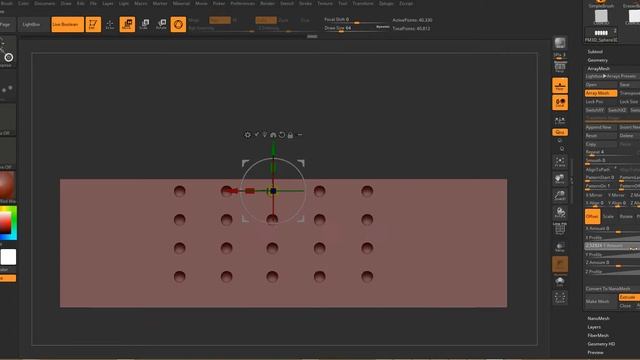 Zbrush 4R8 - Live Boolean+Array Mesh смотреть онлайн