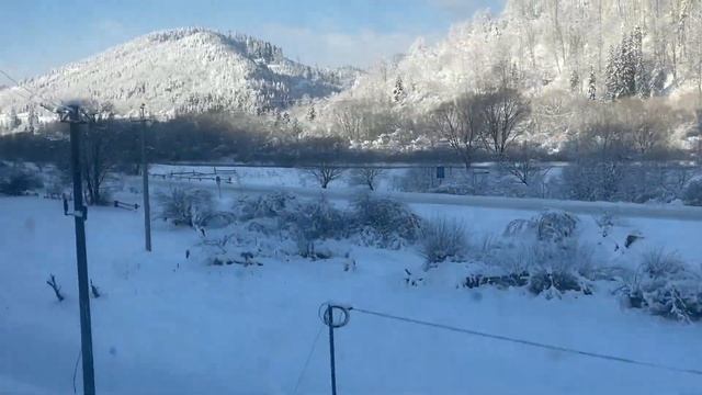Зимний поезд со звуком смотреть онлайн