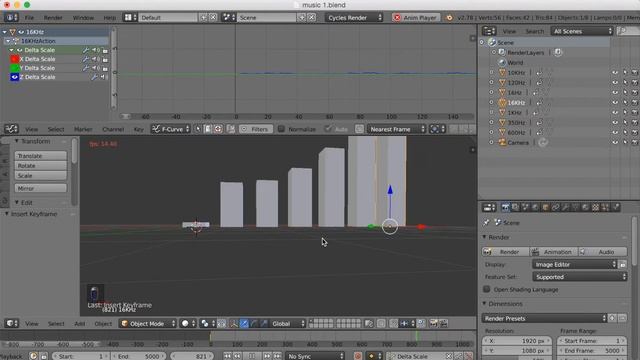 [2.79] Beautiful Audio Equalizer Visualizer Animation Blender Tutorial смотреть онлайн