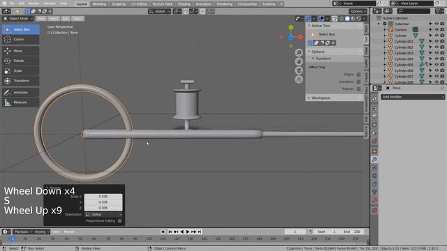 Fishing rod Blender Tutorial смотреть онлайн