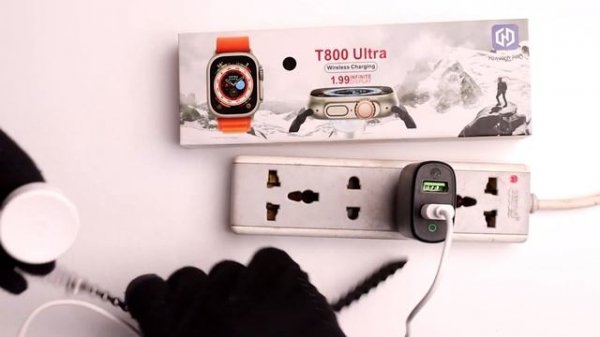 T800 Ultra Smart Watch Battery Charging