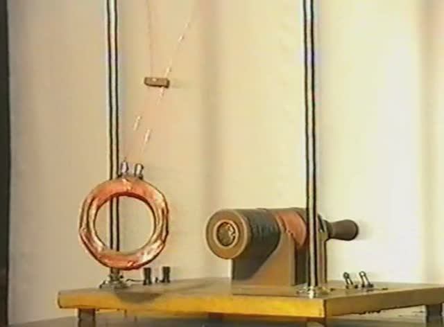 Физика. Опыты. Электричество и магнетизм. Виток и катушка с током смотреть онлайн