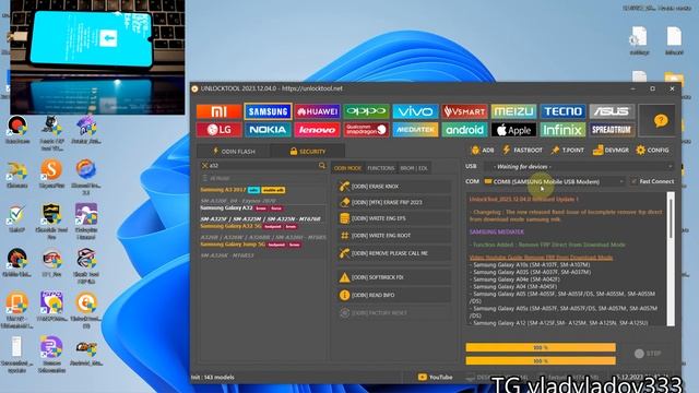 Samsung A32 Frp Unlocktool