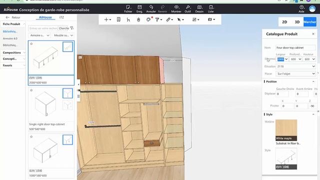 Comment concevoir un dressing en 3D avec AiHouse ? смотреть онлайн
