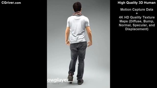 Rigged & Animated 3D Model (Human, People, Man, Male Character) 3DS Max with VRay CMan0018HD2CS смотреть онлайн