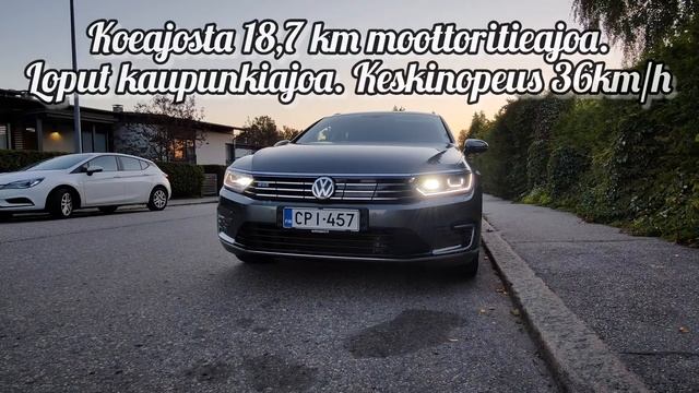 Volkswagen Passat Variant GTE (2017) akkutesti / sähköisen toimintamatkan testi смотреть онлайн