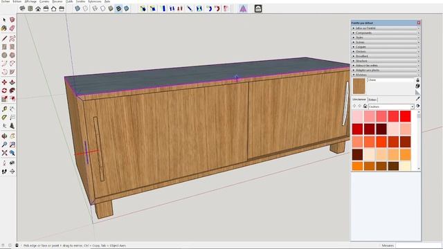 Modélisation d'un meuble TV avec SketchUp смотреть онлайн