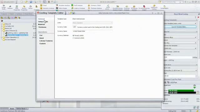 SolidWorks Costing смотреть онлайн