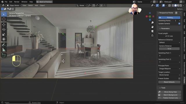 Créer une scène 3D d'après photo avec Blender 4.1 - Perspective plotter - Tutoriel Gratuit françai смотреть онлайн