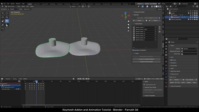 Easy Stop Motion Animations - Keymesh (Free Addon) - Blender смотреть онлайн