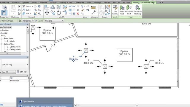 Revit and Dynamo Push space Specified Airflow into Air Terminal Flow смотреть онлайн
