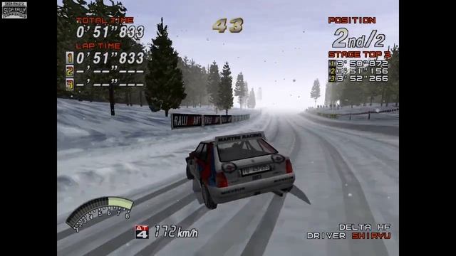 DC SEGA Rally Championship 2 - Lancia Delta HF Integrale | Snowy смотреть онлайн