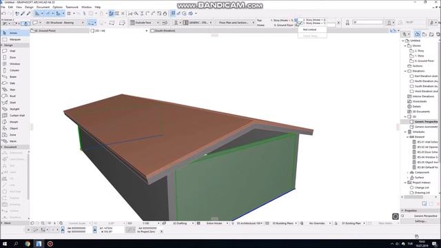 ARCHICAD DERS 6:ÇATI ÇİZİMİ смотреть онлайн