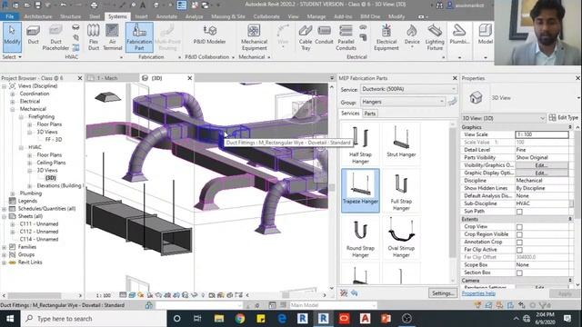 Fabrication Part in Revit Mep смотреть онлайн