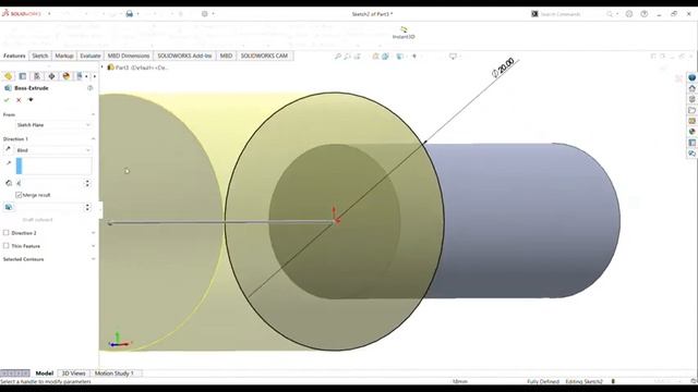 SOLIDWORKS Premium 2020 SP4 0 เขียนเเบบเบื้องต้น ep 4 смотреть онлайн