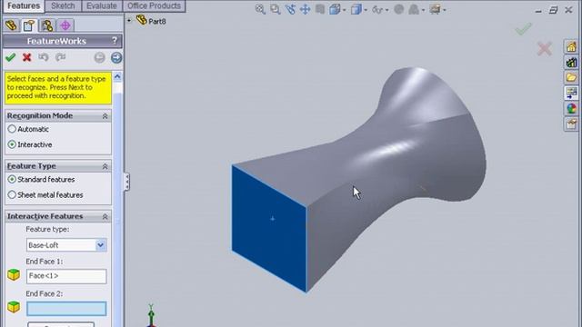 solidworks Tutorials FeatureWorks смотреть онлайн