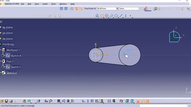 Drawing 3D block in CATIA 2 смотреть онлайн