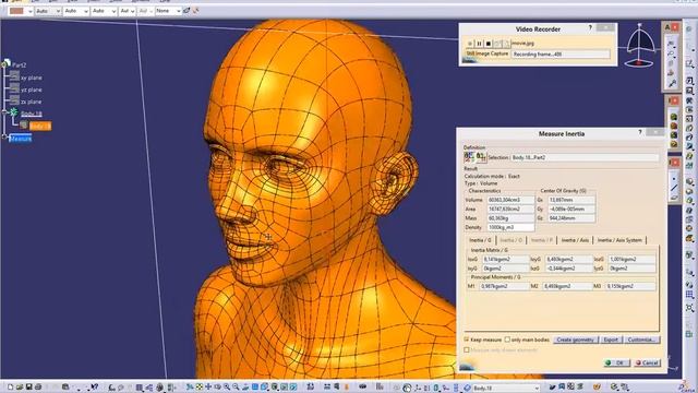 Realistic woman solid body model in CATIA смотреть онлайн