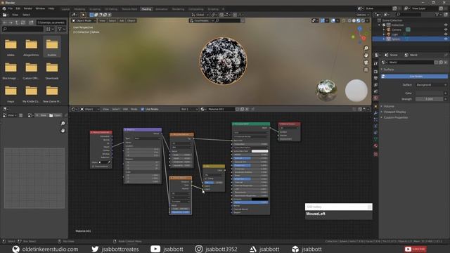 How to make a procedural concrete material in Blender [2.83] смотреть онлайн