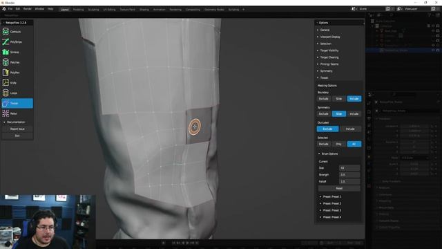 Retopology Workflow With Retopoflow | Boot Project