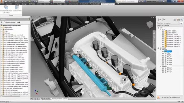 Inventor 2016 Features Harness and cable design смотреть онлайн