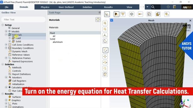 ANSYS Fluent Tutorial | Steady State Heat Transfer Through Composite Cylinder Using Symmetry Model смотреть онлайн