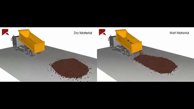 Dump Truck Simulation Discharging Different Materials in Ansys Rocky смотреть онлайн