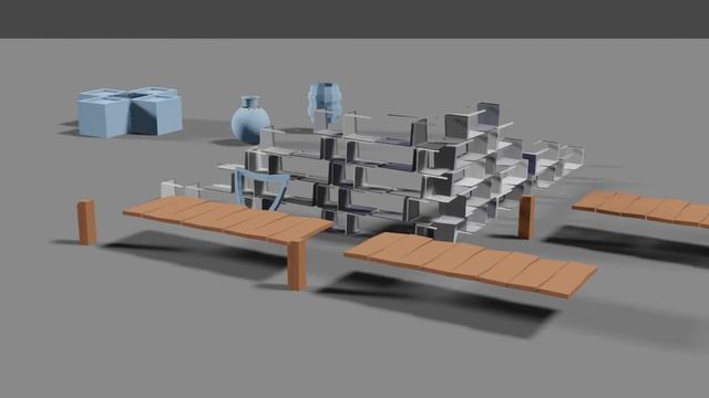 Blender Bridge and Wall (Low Poly) смотреть онлайн
