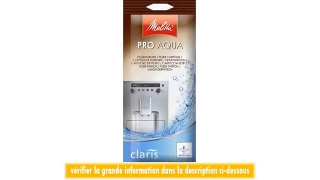 Melitta 810055 Cartouche Filtrante Pro Aqua Claris
