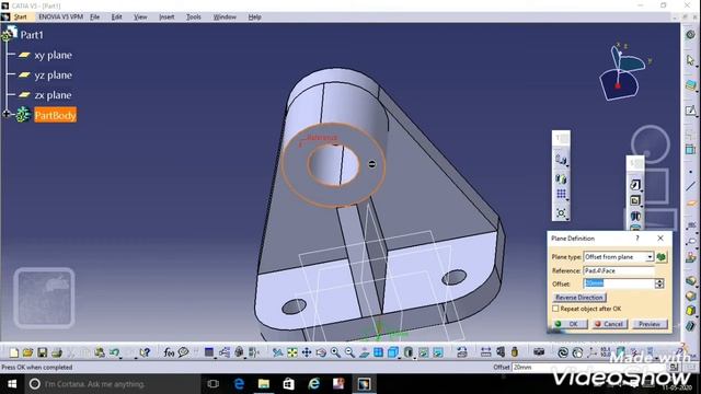 CATIA V5 - Tutorial for beginners - Exercise 4 смотреть онлайн