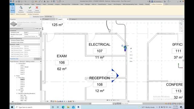 18- Adding conduit / Revit MEP Tutorial смотреть онлайн