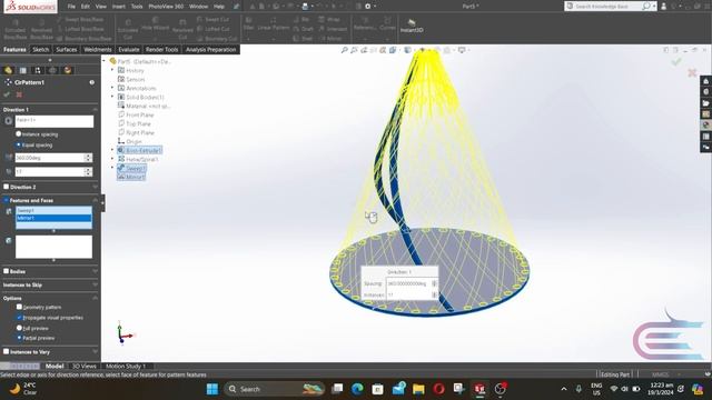 Solidworks advance part design tutorial for beginners | complicated parts | Explore tutorials смотреть онлайн
