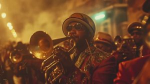 Расслабьтесь под ретро-джаз и образы Марди Гра в Новом Орлеане, штат Луизиана