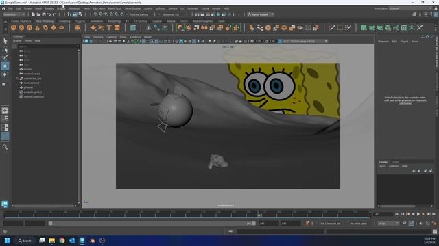 Review: Image Planes in Maya, Simple Animation, Batch Rendering смотреть онлайн
