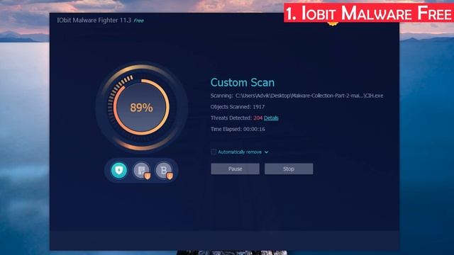 IObit Malware Fighter 11.3 vs Malware test смотреть онлайн