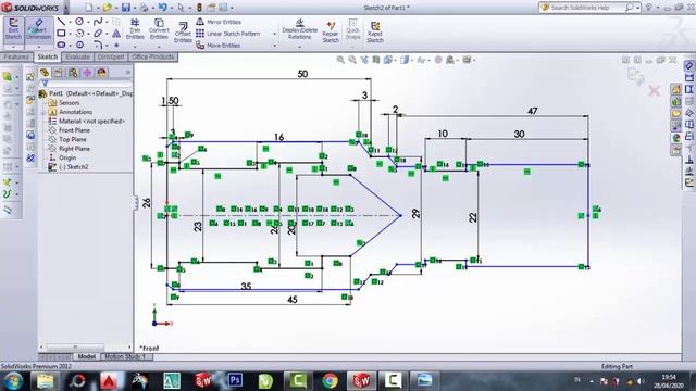 Belajar solidworks 2dimensi ke 3dimensi # 11 смотреть онлайн