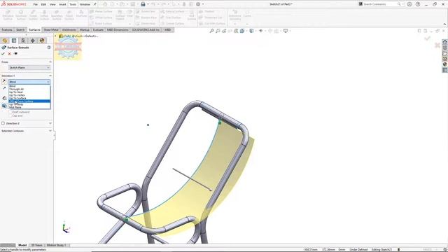 「DESIGN 362」 Unique Chair 4 | Solidworks tutorial смотреть онлайн
