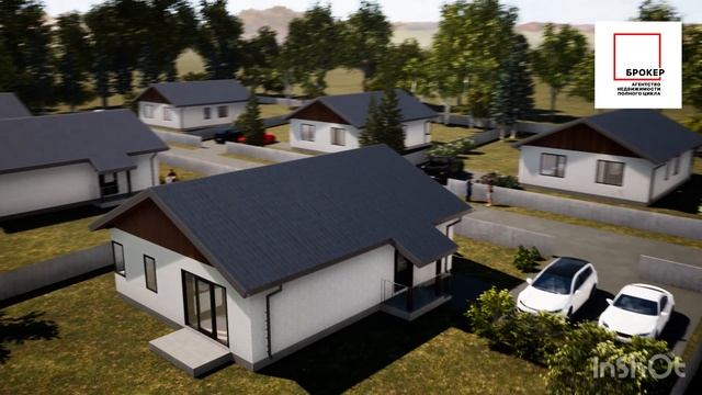 Коттеджный квартал в Пермском районе.