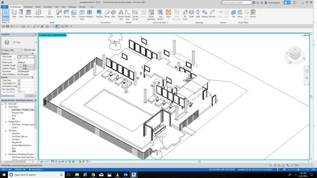 Revit Pool House Tour смотреть онлайн